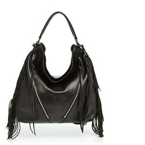 Rebecca Minkoff Fringe Moto Hobo Handbag